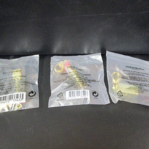 YSL YVES SAINT LAURENT LOT OF 3 MINI LIPSTICK CHARMS NEW - Picture 4 of 4